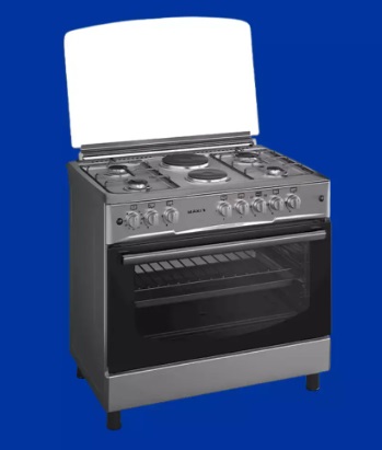 Maxi Gas Cooker 60x90 CM (4+2) Burners Inox