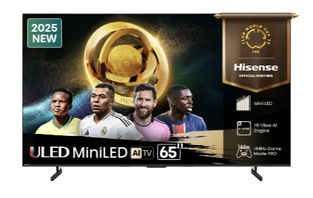 Hisense TV ULED 65 Inch U7Q 4K Smart TV Mini-LED 144Hz VRR QLED Gaming TV